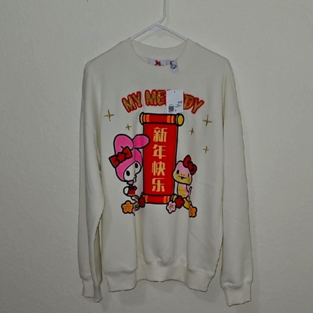 Hello Kitty My Melody Mens Sweatshirt NWT